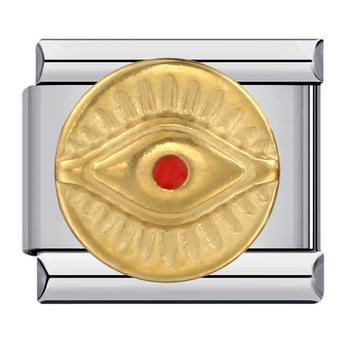 Нова италианска модулна гривна „Направи си сам“ с титаниева стомана, позлатена, заварена, европейски и американски стил (Charm Link)