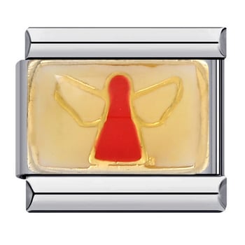 Нова италианска модулна гривна „Направи си сам“ с титаниева стомана, позлатена, заварена, европейски и американски стил (Charm Link)