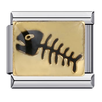 Нова италианска модулна гривна „Направи си сам“ с титаниева стомана, позлатена, заварена, европейски и американски стил (Charm Link)