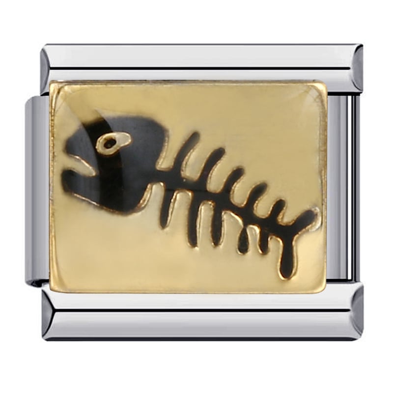 Нова италианска модулна гривна „Направи си сам“ с титаниева стомана, позлатена, заварена, европейски и американски стил (Charm Link)