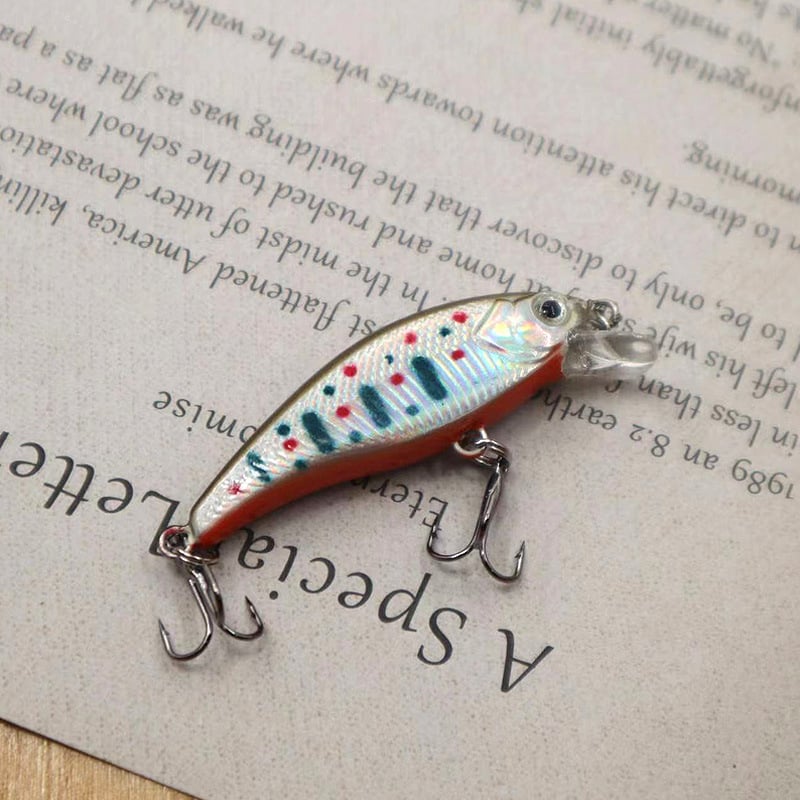 Трансгранични японски потъващи микрорибки миноу, 4 грама, 4,5 см, за бързотечащи сладководни потоци, костур, риба мандарина и други риби.