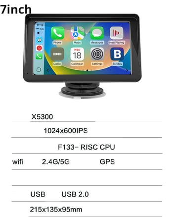 Трансграничен 7/9/10-инчов осемядрен Android автомобил GPS навигация безжична CarPlay автомобил централен контрол кола MP5