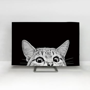 Északi minimalista tévévédő huzat, 65 hüvelykes, 55 hüvelykes, új 75 hüvelykes, tévévédő huzat, függő porvédő kendő