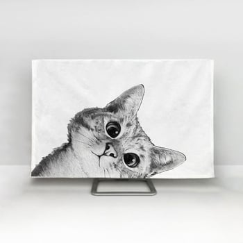 Északi minimalista tévévédő huzat, 65 hüvelykes, 55 hüvelykes, új 75 hüvelykes, tévévédő huzat, függő porvédő kendő