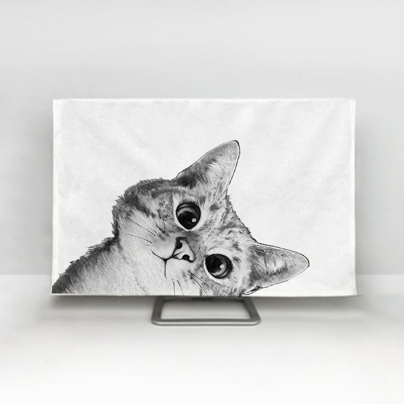 Északi minimalista tévévédő huzat, 65 hüvelykes, 55 hüvelykes, új 75 hüvelykes, tévévédő huzat, függő porvédő kendő