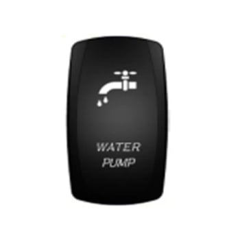 Модификация за кола с LED светлинен превключвател във формата на лодка, превключвател за кораби и яхти, 12-24V двупозиционен 5-пинов превключвател