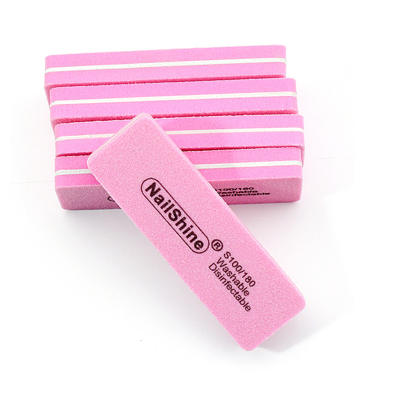 Mini turpija za nokte s visokom elastičnošću, periva, ružičasta, kratka spužvica za oblikovanje.