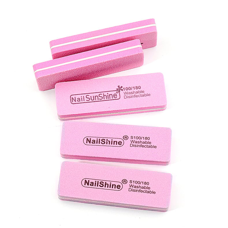 Mini turpija za nokte s visokom elastičnošću, periva, ružičasta, kratka spužvica za oblikovanje.