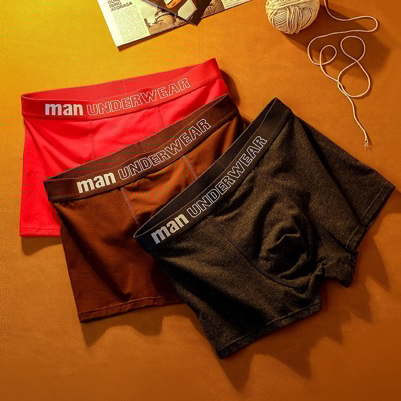 Férfi tiszta pamut alsónemű 2025, középderekú, egyszínű, kényelmes, laza, lélegző, plus size, nagykereskedelemben és dropshippingben is kapható.