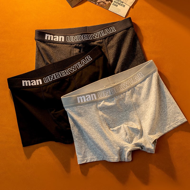 Férfi tiszta pamut alsónemű 2025, középderekú, egyszínű, kényelmes, laza, lélegző, plus size, nagykereskedelemben és dropshippingben is kapható.