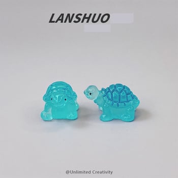 Nova kreativna 3D mini kornjača koja svijetli u mraku s ljetnom temom, realistična i zabavna DIY dekoracija sa životinjama