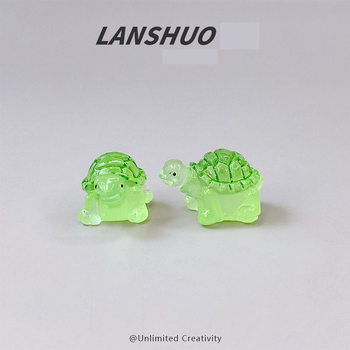 Nova kreativna 3D mini kornjača koja svijetli u mraku s ljetnom temom, realistična i zabavna DIY dekoracija sa životinjama