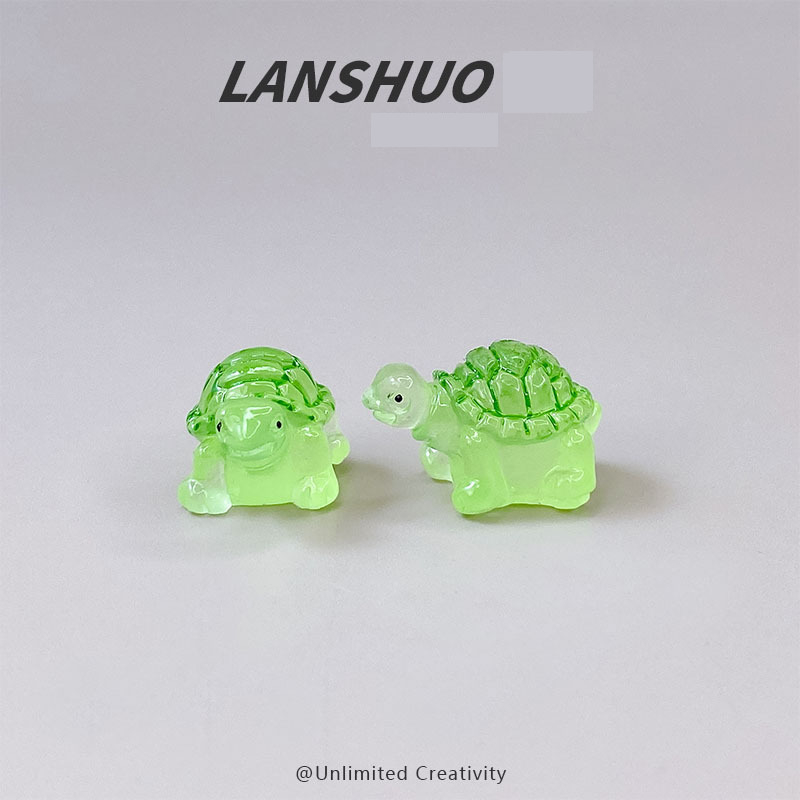 Nova kreativna 3D mini kornjača koja svijetli u mraku s ljetnom temom, realistična i zabavna DIY dekoracija sa životinjama