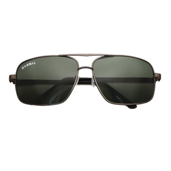 Слънчеви очила с подсилени стъкла на едро, авиаторски слънчеви очила, мъжки слънчеви очила с метални рамки, квадратни очила с пълна рамка
