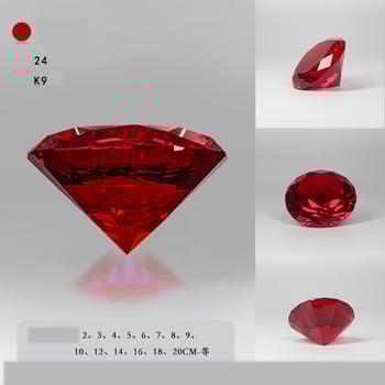 Διαμάντι Τεχνητό Προσομοιωμένο Πολύχρωμο Κρυστάλλινο Διαμάντι Διαφανές Αφρώδες Γυαλί Κοσμήματα Οθόνης Κοσμημάτων