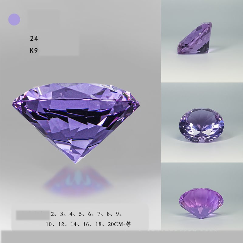 Διαμάντι Τεχνητό Προσομοιωμένο Πολύχρωμο Κρυστάλλινο Διαμάντι Διαφανές Αφρώδες Γυαλί Κοσμήματα Οθόνης Κοσμημάτων