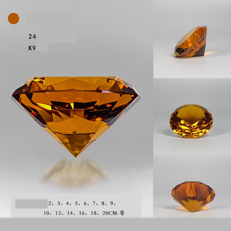 Διαμάντι Τεχνητό Προσομοιωμένο Πολύχρωμο Κρυστάλλινο Διαμάντι Διαφανές Αφρώδες Γυαλί Κοσμήματα Οθόνης Κοσμημάτων