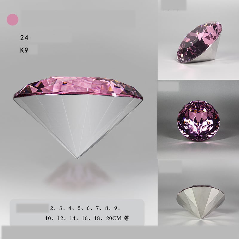 Διαμάντι Τεχνητό Προσομοιωμένο Πολύχρωμο Κρυστάλλινο Διαμάντι Διαφανές Αφρώδες Γυαλί Κοσμήματα Οθόνης Κοσμημάτων
