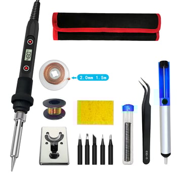 LS-80W Afișaj digital cu temperatură reglabilă Fier de lipit Kit de reparații electronice Instrument de lipit