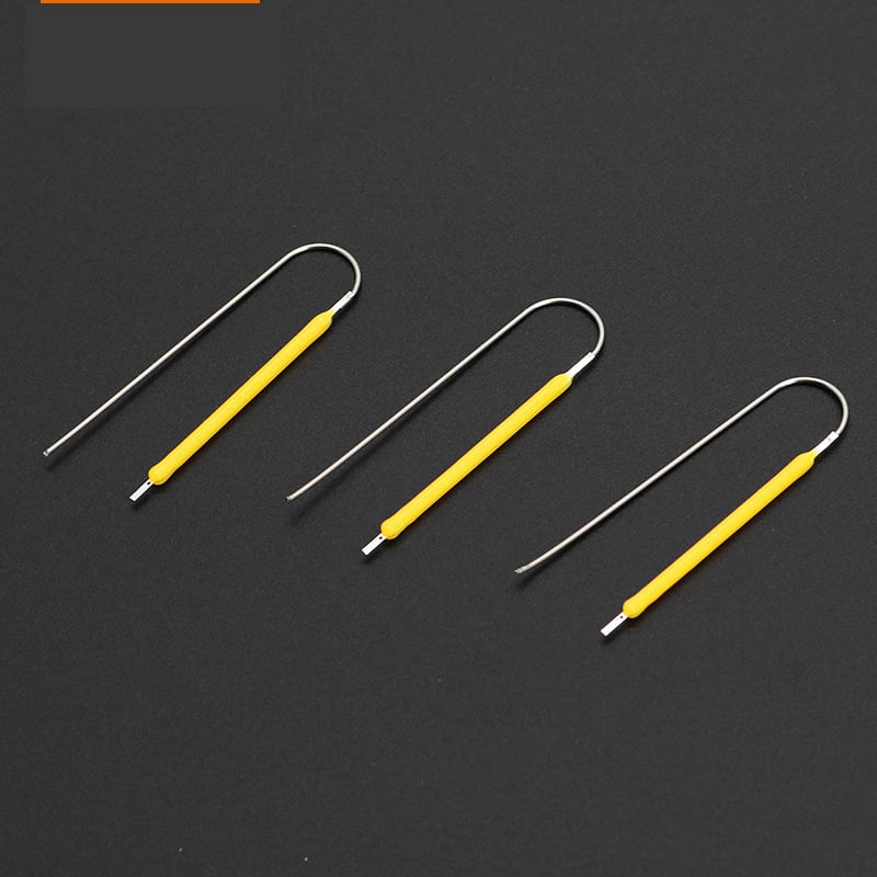 3V LED keramička nit za točkasto zavarivanje, 38mm LED poniklana željezna žica, svjetlo za kampiranje, žarulja s volframovom niti