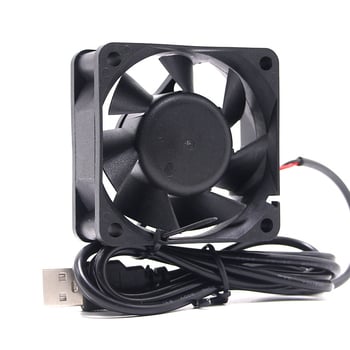 6025 5V 60*60*25mm 6CM/cm ventilator za usmjerivač s USB priključkom, ulje koje sadrži veliki protok zraka