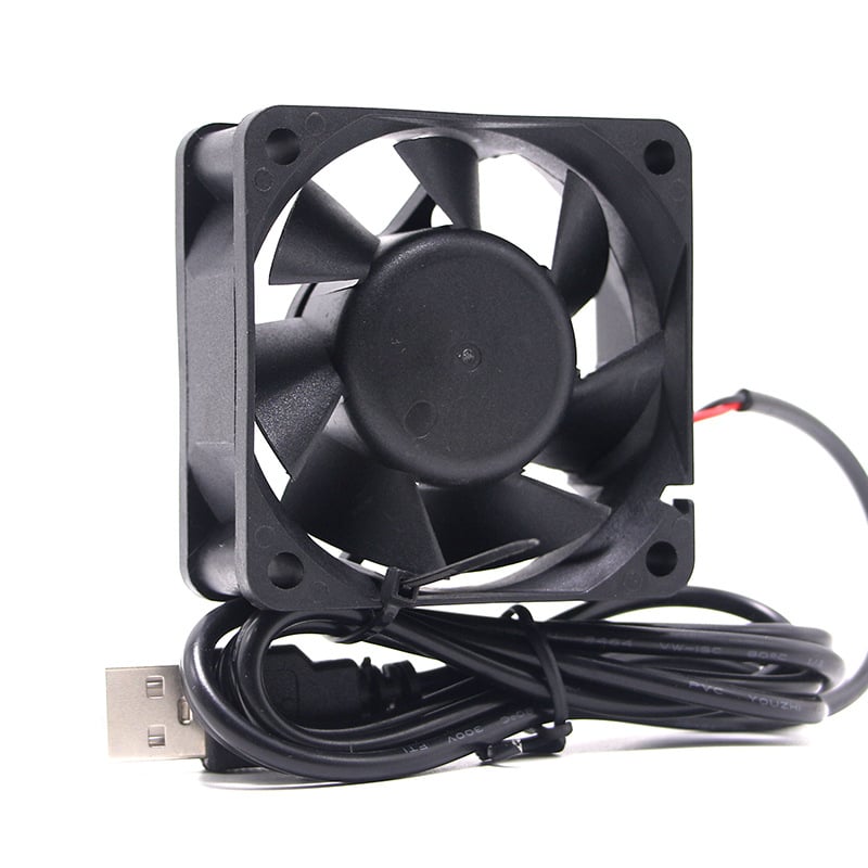 6025 5V 60*60*25mm 6CM/cm ventilator za usmjerivač s USB priključkom, ulje koje sadrži veliki protok zraka