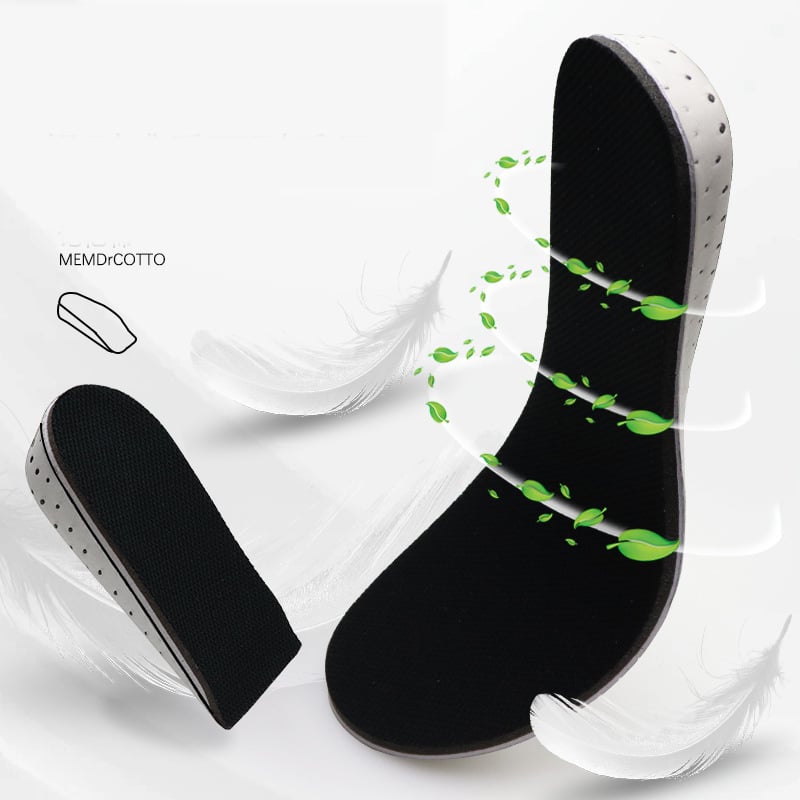 Priedušná výškovo zväčšujúca vložka z EVA, pohodlná pre mužov aj ženy, športová vložka s rôznymi výškami, neviditeľná výškovo zväčšujúca vložka