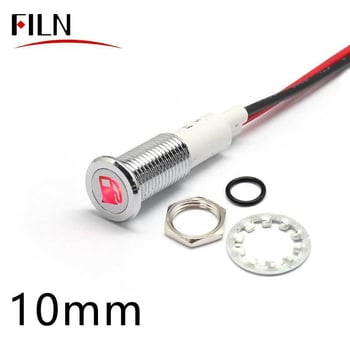 ILN 8/10/12/14/16mm LED smerovka, vodotesná signálka, 12V symbolická kontrolka do auta