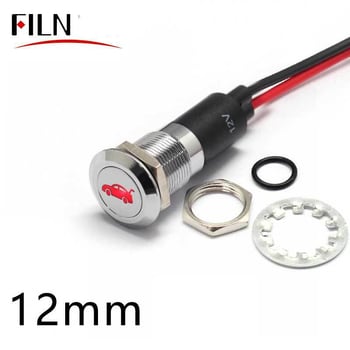 ILN 8/10/12/14/16mm LED smerovka, vodotesná signálka, 12V symbolická kontrolka do auta