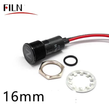 ILN 8/10/12/14/16mm LED smerovka, vodotesná signálka, 12V symbolická kontrolka do auta