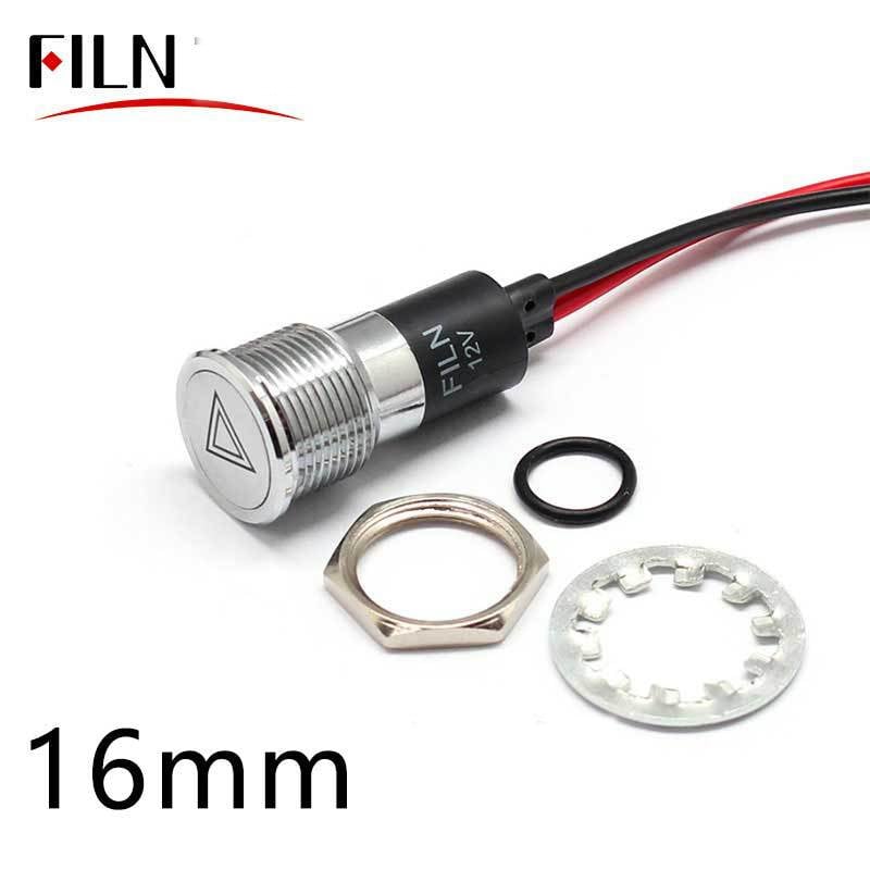 ILN 8/10/12/14/16mm LED smerovka, vodotesná signálka, 12V symbolická kontrolka do auta