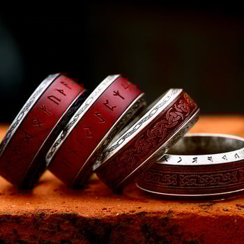 Steel Warrior Jednoduchý retro pánsky prsteň z nehrdzavejúcej ocele Veľkoobchodný európsky a americký štýl Personalizovaný drevený dyhovaný titánový oceľový šperkový prsteň