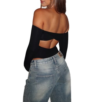 XM25005 Jeseň 2025 Nový európsky a americký dámsky overal s dlhým rukávom a dutým chrbtom