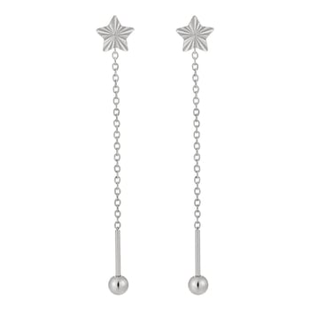 Nikový dizajn v kórejskom štýle, minimalistické laserom rezané náušnice s päťcípou hviezdou, moderné a jedinečné náušnice z titánovej ocele