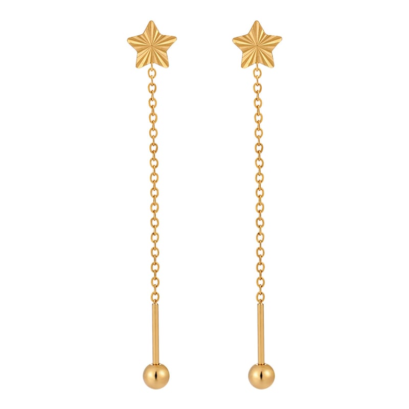 Nikový dizajn v kórejskom štýle, minimalistické laserom rezané náušnice s päťcípou hviezdou, moderné a jedinečné náušnice z titánovej ocele