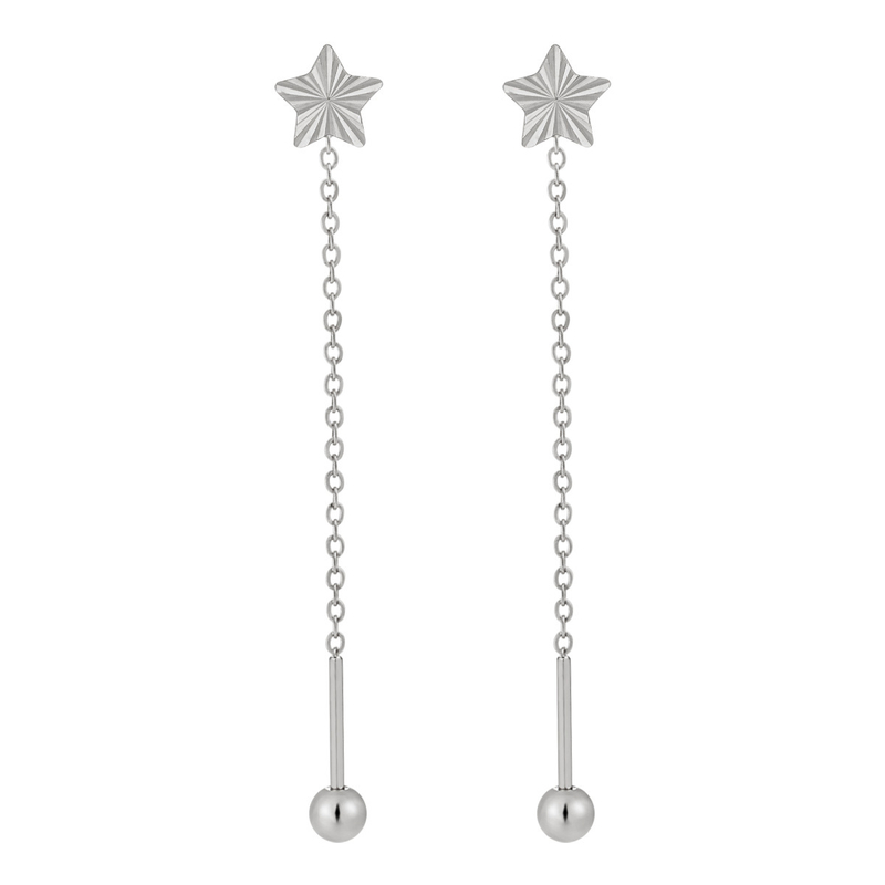 Nikový dizajn v kórejskom štýle, minimalistické laserom rezané náušnice s päťcípou hviezdou, moderné a jedinečné náušnice z titánovej ocele
