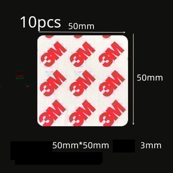 Obojstranná lepiaca špongia s vysokou priľnavosťou, biela okrúhla obojstranná páska 3M na pripevnenie ozdôb na auto, obojstranná EVA penová páska bez stôp