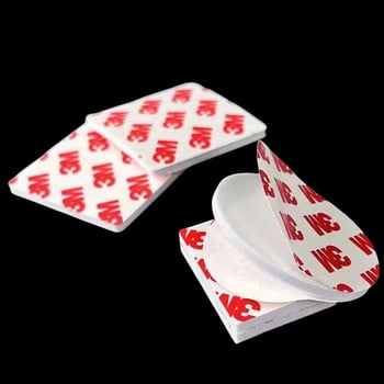 Obojstranná lepiaca špongia s vysokou priľnavosťou, biela okrúhla obojstranná páska 3M na pripevnenie ozdôb na auto, obojstranná EVA penová páska bez stôp