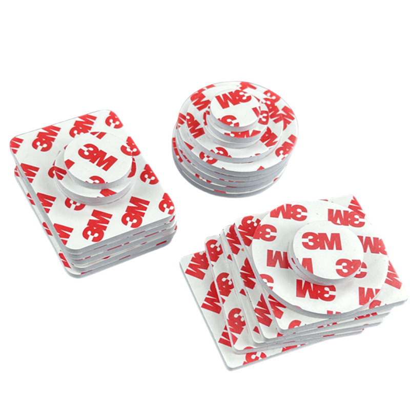 Obojstranná lepiaca špongia s vysokou priľnavosťou, biela okrúhla obojstranná páska 3M na pripevnenie ozdôb na auto, obojstranná EVA penová páska bez stôp