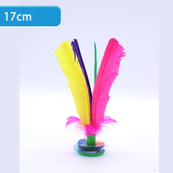 Farebné volániky s veľkými kvetinovými vzormi, vyrobené z kuracích pierok, husacích pierok a základu z hovädzích šliach, pre žiakov základných a stredných škôl, vhodné na súťaže.