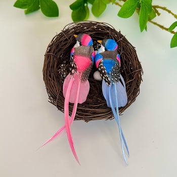 Cezhraničné simulované figúrky dlhochvostého kanárika, ozdoby na vtáky, bestsellery z Amazonu, dekorácie do škôlok, svadobné dekorácie, vitríny na taniere.