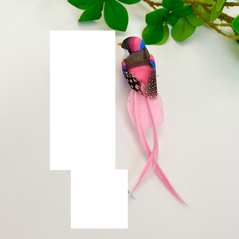 Cezhraničné simulované figúrky dlhochvostého kanárika, ozdoby na vtáky, bestsellery z Amazonu, dekorácie do škôlok, svadobné dekorácie, vitríny na taniere.