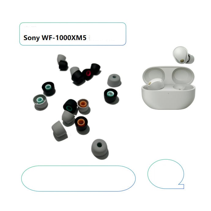Szilikon fülpárnák 5 pár Sony WF-1000XM5 fejhallgatóhoz - DIY