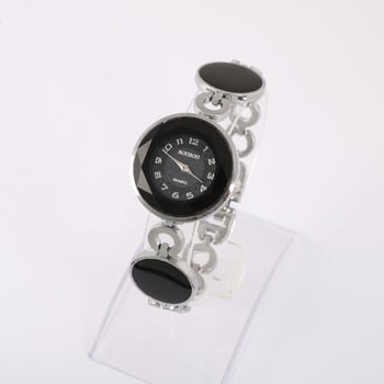 Japán és koreai stílusú karkötős karóra, ezüst rozéarany kerek alkalmi karóra, divatos ajándék kvarc karóra, női karóra.