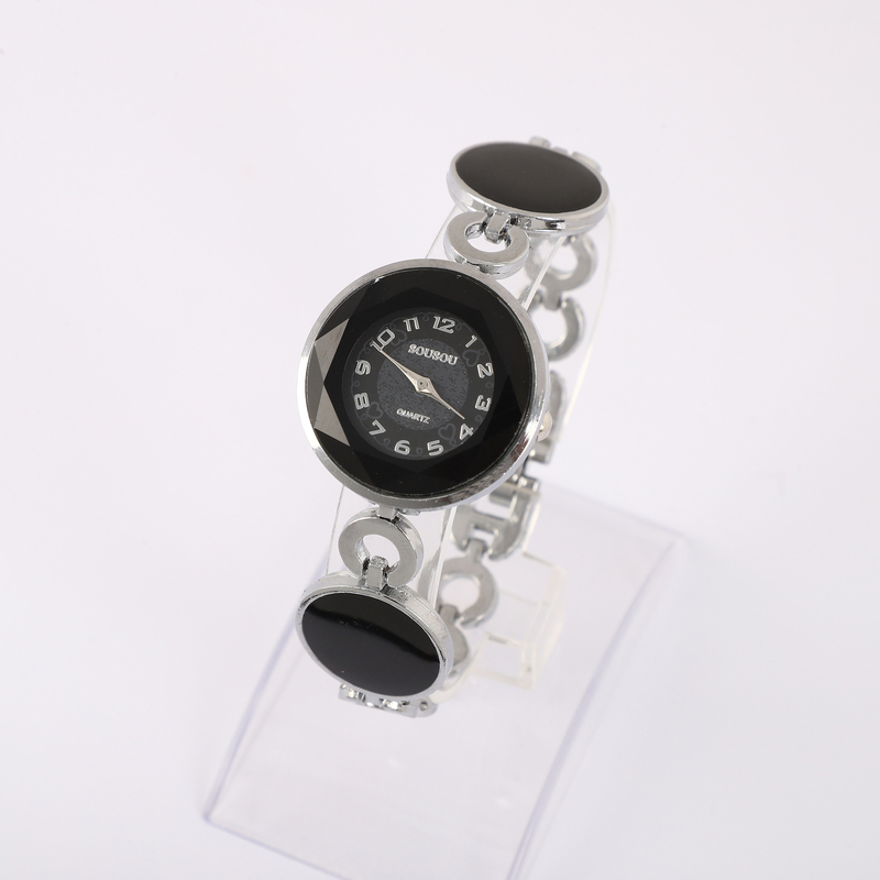 Japán és koreai stílusú karkötős karóra, ezüst rozéarany kerek alkalmi karóra, divatos ajándék kvarc karóra, női karóra.