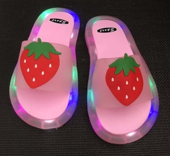 Gyerek világító papucsok, aranyos papucsok rajzfilmfigurákkal, unikornis papucsok, cipők tükör nélkül