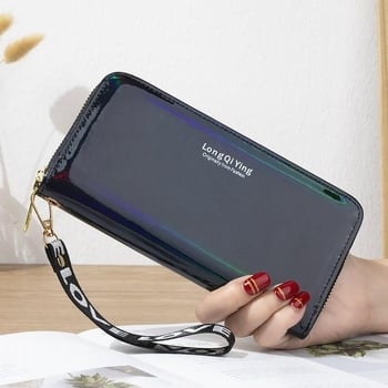 Új, stílusos, lézerrel vágott hosszú női pénztárca, multifunkcionális női pénztárca, nagy kapacitású mobiltelefon-táska, több kártyahellyel ellátott clutch
