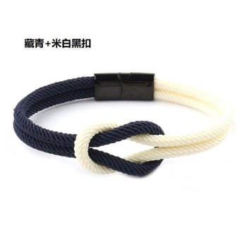 Milánói fonott karkötő piros kötéllel, unisex fazon pároknak, szerelmes csomós karkötő, divatos karkötő.