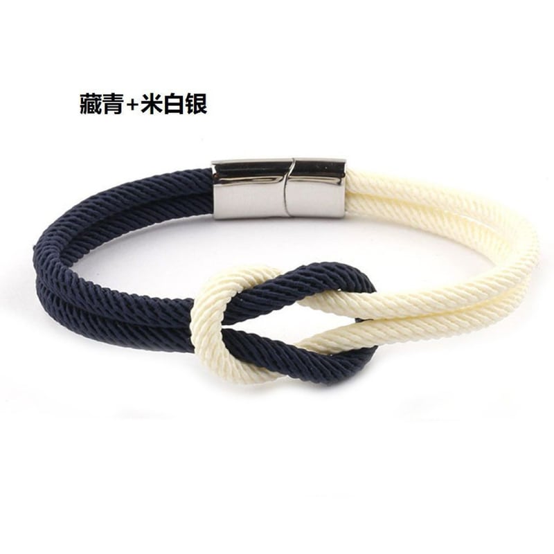 Milánói fonott karkötő piros kötéllel, unisex fazon pároknak, szerelmes csomós karkötő, divatos karkötő.