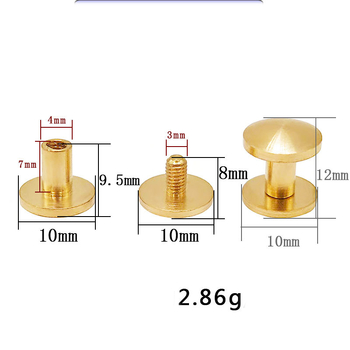 Táska kiegészítők, fém szegecsek, 10 pár háromszög alakú forgó húzógyűrű és egyéb hardver cikkek raktáron táskákhoz és bőrárukhoz
